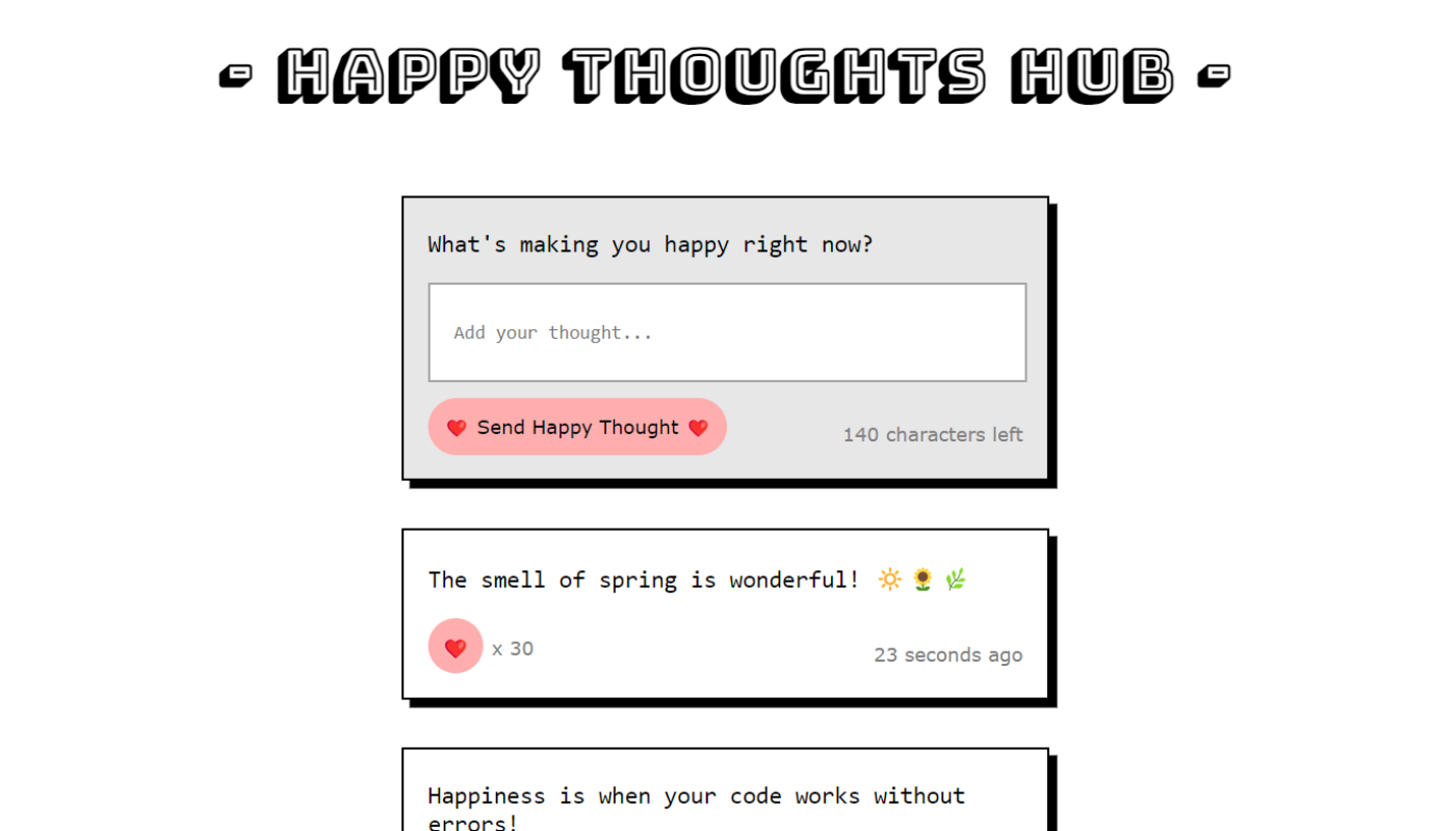 Happy Thoughts Hub